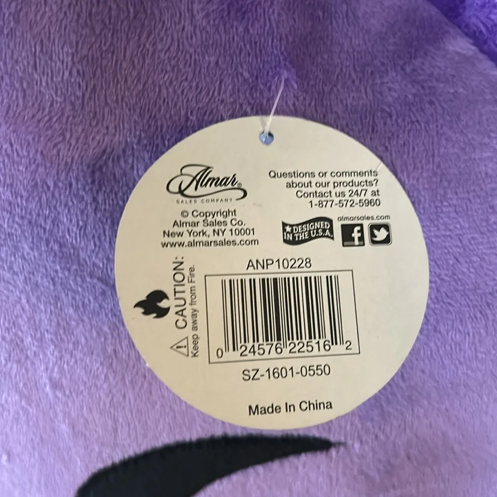 Emoji Devil, Purple Plush Pillow
